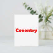 Coventry City of england Postkarte (Stehend Vorderseite)