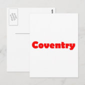 Coventry City of england Postkarte (Vorne/Hinten)