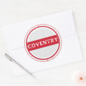 Coventry City Pride Emblem – English Identity Runder Aufkleber (Umschlag)