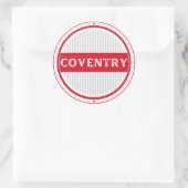 Coventry City Pride Emblem – English Identity Runder Aufkleber (Tasche)