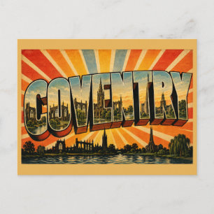 Coventry England Historische Vintage-Reise Kunst Postkarte