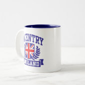 Coventry England Zweifarbige Tasse (Vorderseite Links)