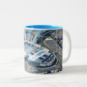 Coventry-Stadion Zweifarbige Tasse (VorderseiteRechts)
