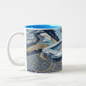 Coventry-Stadion Zweifarbige Tasse (Links)