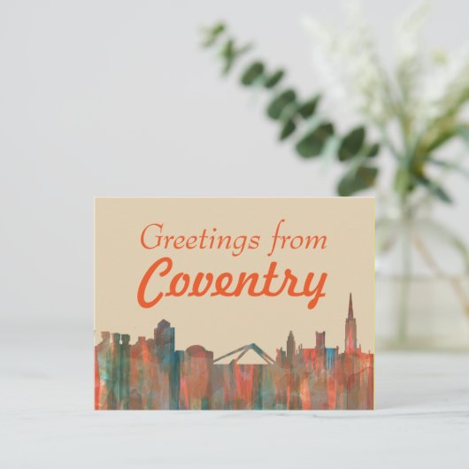 COVENTRY UK SKYLINE - Postkarten (Stehend Vorderseite)