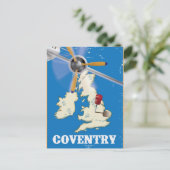Coventry Vintage Reiseplakat Postkarte (Stehend Vorderseite)