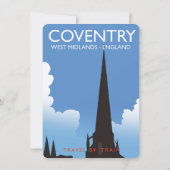Coventry West Midlands England Travel Poster (Rückseite)
