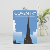Coventry West Midlands England Travel Poster (Stehend Vorderseite)