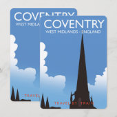 Coventry West Midlands England Travel Poster (Vorne/Hinten)