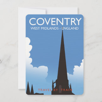 Coventry West Midlands England Travel Poster