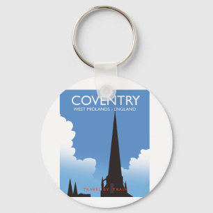 Coventry West Midlands England Zug Reiseplakat Schlüsselanhänger
