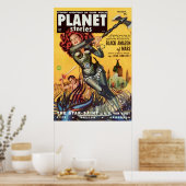 Cover Art Black Amazon of Mars 1951 Poster (Küche)