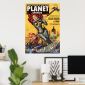 Cover Art Black Amazon of Mars 1951 Poster (Heimbüro)