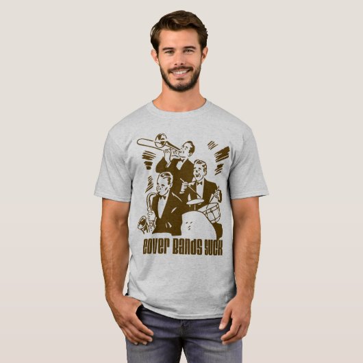 Cover Bands Sind zum Kotzen T-Shirt (Vorne ganz)