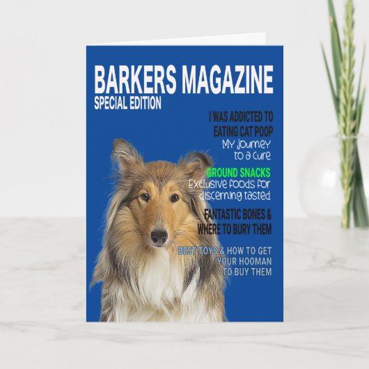 Cover Card des Collie Parody Magazine Karte (Vorderseite)