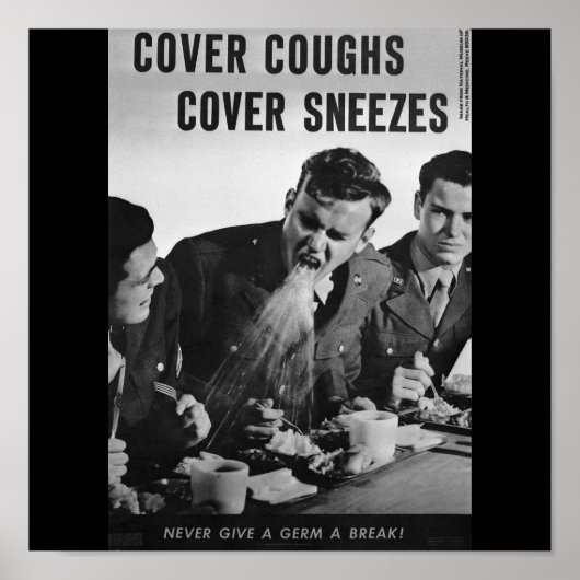 Cover coughs cover sneezes poster (Vorne)