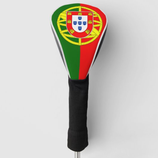 Cover der portugiesischen Flagge, weiß Golf Headcover (Vorderseite)