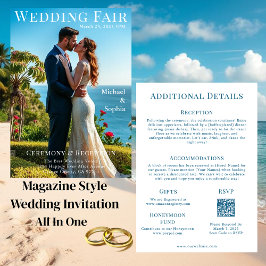 Cover des Beach Wedding Magazine Einladung