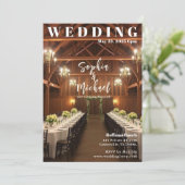 Cover des Country Wedding Magazine Einladung (Stehend Vorderseite)