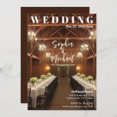 Cover des Country Wedding Magazine Einladung (Vorne/Hinten)