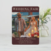 Cover des Country Wedding Magazine Einladung (Stehend Vorderseite)