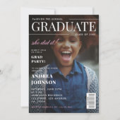 Cover des "Kid Magazine Cover" für Girl Abschluss  Einladung (Vorderseite)