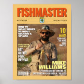 Cover des Magazins Custom Fishing, Geschenk für Fi Poster (Vorne)