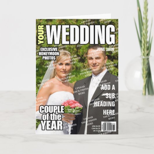 Cover des Personalisierten Magazins Wedding Karte (Vorderseite)