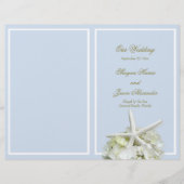 Cover des Seaside Starfish Hochzeitsprogramms (Vorderseite)