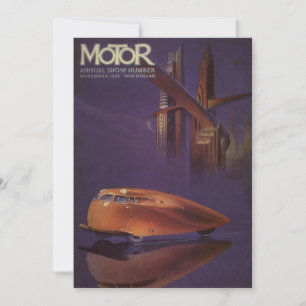 Cover des Vintagen Motor Magazine, Futuristic City
