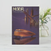 Cover des Vintagen Motor Magazine, Futuristic City (Stehend Vorderseite)