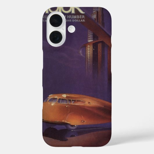 Cover des Vintagen Motor Magazine, Futuristic City (Rückseite)