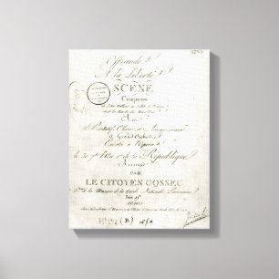 Cover for the score of 'Offrande a la Liberte' Leinwanddruck