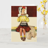 Cover Girl Karte (Gelbe Blume)