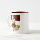 Cover Girl Zweifarbige Tasse (Vorderseite Links)