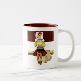 Cover Girl Zweifarbige Tasse