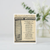 Cover of Boogie Woogie Notenblatt Postkarte (Stehend Vorderseite)