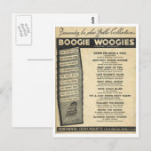 Cover of Boogie Woogie Notenblatt Postkarte (Vorne/Hinten)
