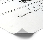 Cover of Sheet Music for Samson Poster (Ecke)