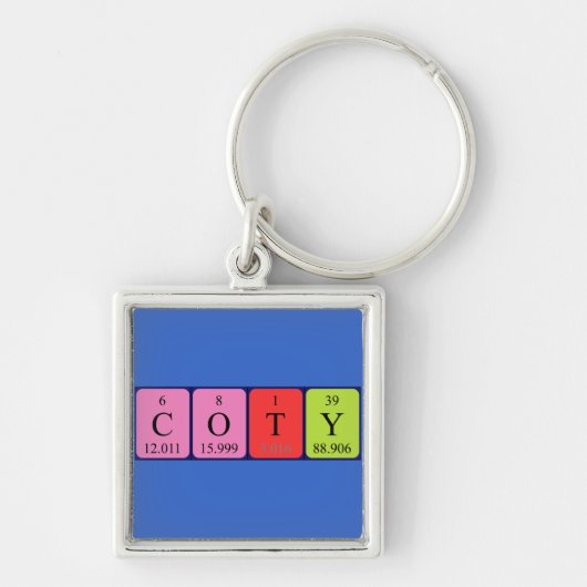 Cover Periodic Table name keyring Schlüsselanhänger (Vorne)