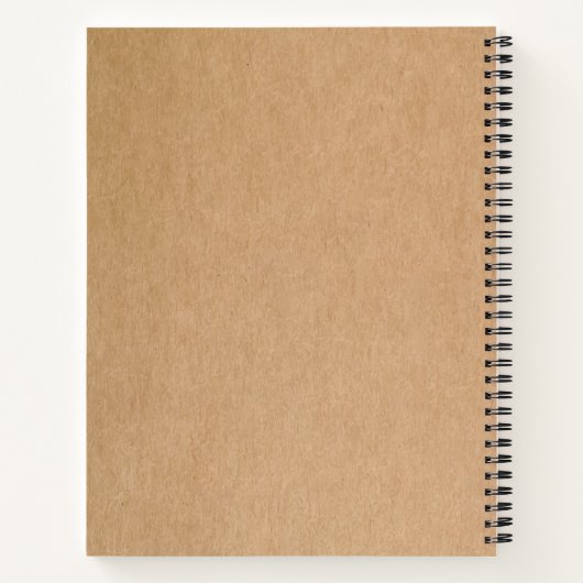 Cover Spirale mit benutzerdefiniertem Logo Notizblock (Rückseite)