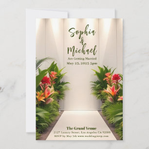 Cover Tropical Wedding Magazine Einladung