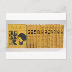 Cover- und Wirbelsäulendesigns für "The Yellow Boo Postkarte