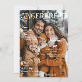 Cover von Gingerbrei & Jingle Bash Party Magazine Einladung (Vorderseite)