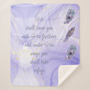 Cover You With His Feathers Bible Quote Ps 91:4 Sh Sherpadecke