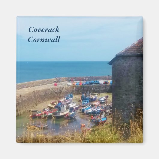 Coverack Harbour The Lizard Cornwall England Magnet (Vorne)