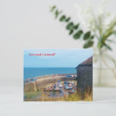 Coverack Harbour The Lizard Cornwall England Postkarte (Stehend Vorderseite)