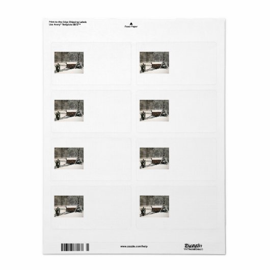 Covered Bridge Address Labels (Vorne)