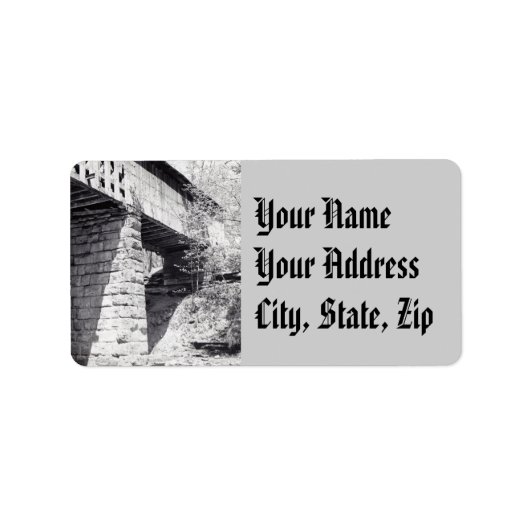 Covered Bridge Adressaufkleber (Vorne)