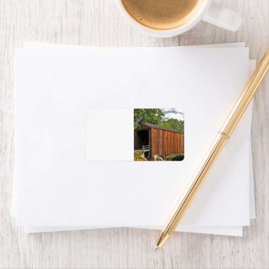 Covered Bridge Adressaufkleber (Insitu)